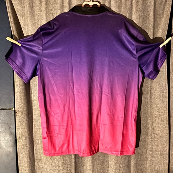 3XL pink and purple golf style polo - Picture 2 of 2